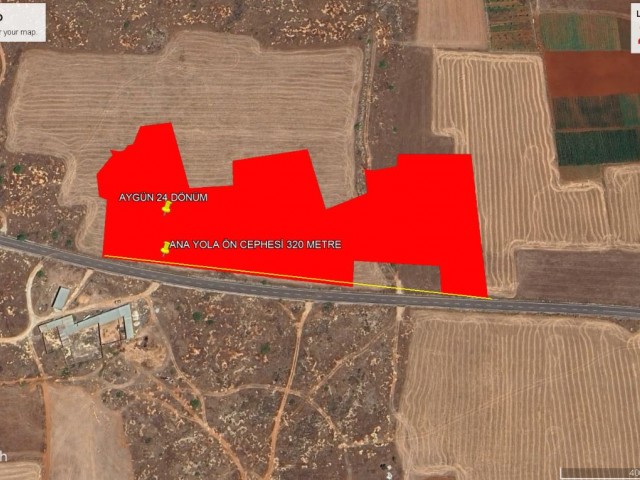 NOT: DÖNÜM FİYATI 30,000 GBP : AYGÜN DE SÜPER YATIRIM FIRSATI ANA YOLA 320 METRE ÖN CEPHELİ SATILIK 24,5 DÖNÜM ARAZİ ADEM AKIN 05338314949 